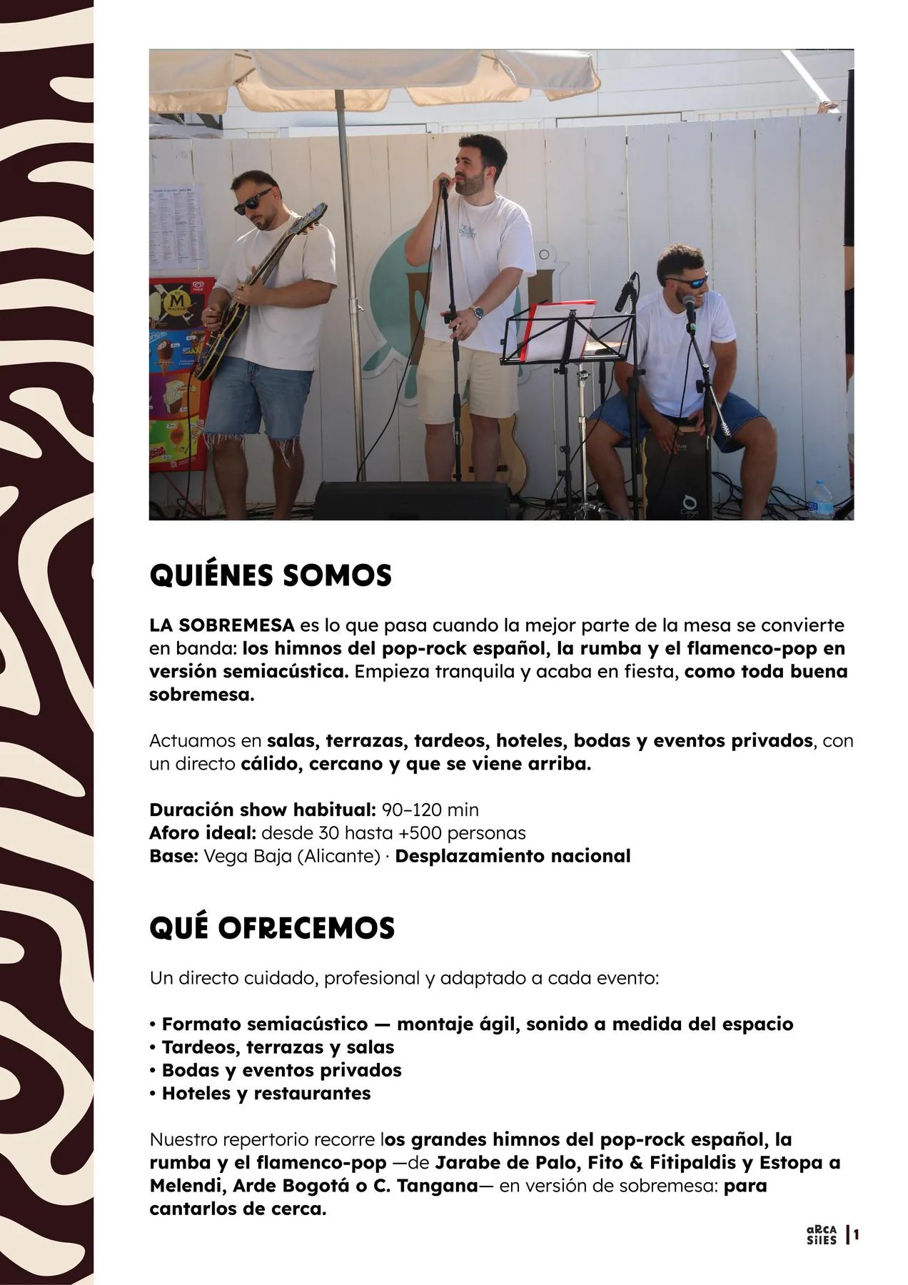 La Sobremesa · Presentación · página 2